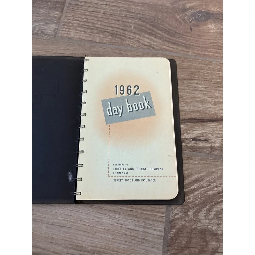 Vintage Ray Houser Insurance Agency Day book 1962 Rare Never Used‎ -new